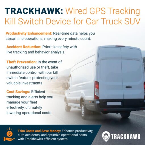 Trackhawk 4G LTE GPS Tracker - GPS Tracker for Vehicles, Kill Switch for Car, Anti Theft Car Device, Monitoring Device, Live-Tracking, Subscription Required - VL03 - Image 8