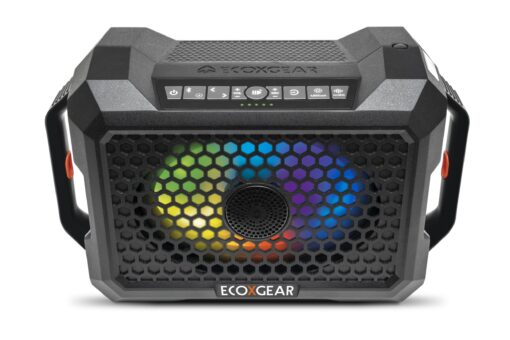 ECOXGEAR Defender: Outdoor Portable Bluetooth Speaker, 121dB Massive Sound, Waterproof and Drop Proof, with LED Party Lights, Pair up to 100, 25+ Hours Playtime (Black Oak) - Image 8