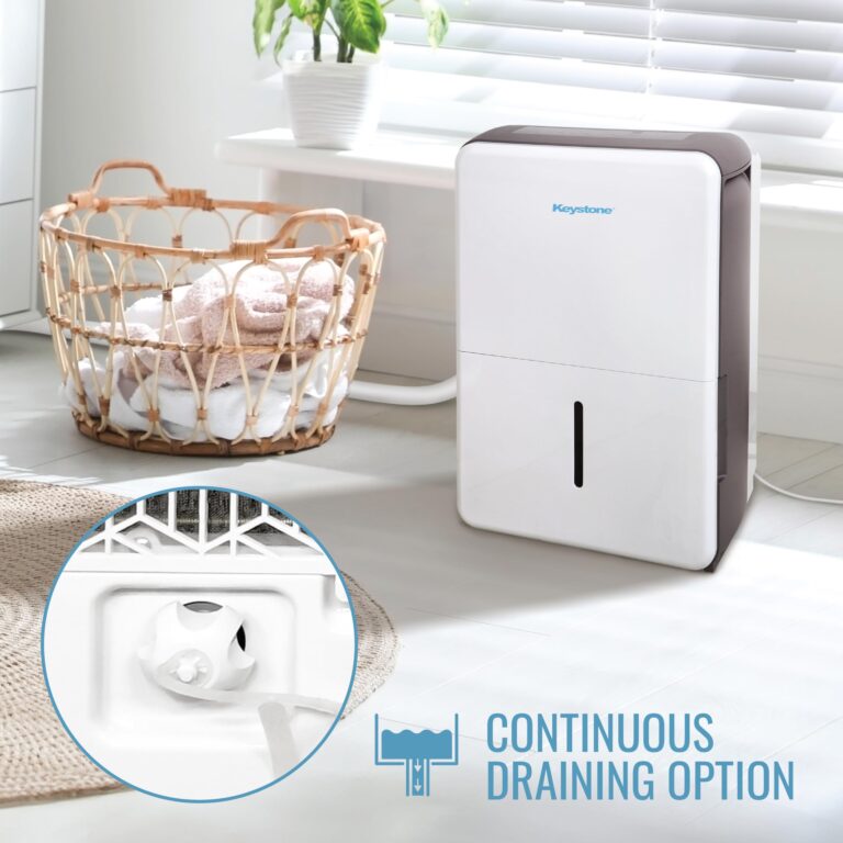 Keystone Energy Star 22-Pint Portable Dehumidifier,115V, Dehumidifier for Large Rooms up to 1,500 Sq.Ft. with Auto-Shutoff & Timer, Quiet Home Dehumidifier and Moisture Absorber - Image 5