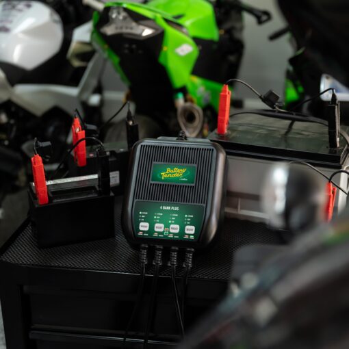 Battery Tender Plus 4 Bank Multibank Charger - 5 AMP (1.25 AMPs Per Bank) - Smart 12V Multi Battery Charger and Maintainer for Standard, AGM, and Lithium LiFePO4-022-0148-DL-WH - Image 4