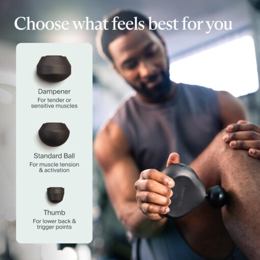 TheraGun Mini by Therabody (3rd Generation) – Ultra-Portable Massage Gun and Travel Essential for Fast, Effective Pain and Tension Relief Anywhere, Black - Image 3