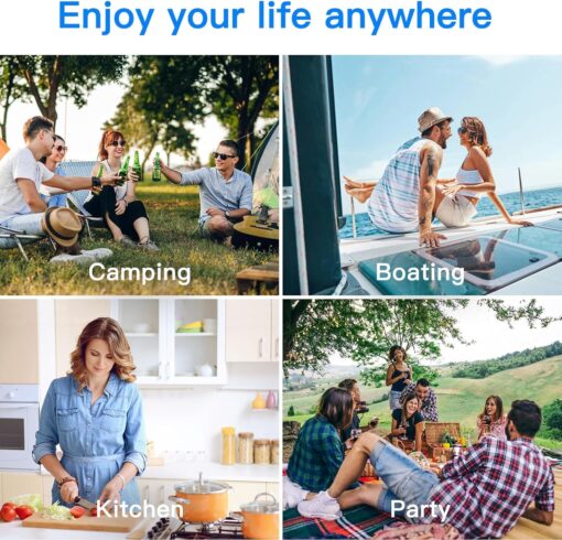 BODEGACOOLER 12 Volt Car Refrigerator,53 Quart Portable Freezer,Dual Zone Car Fridge APP Control,-4℉-68℉ RV Electric Compressor Cooler 12/24V DC 100-240V AC for Outdoor,Camping,Travel,Road Trip - Image 4