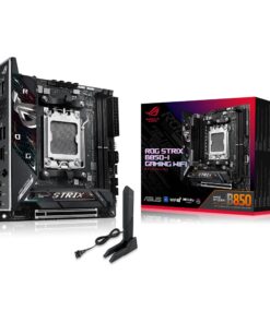ASUS ROG Strix B850-I Gaming WiFi AMD AM5 B850 Mini-ITX mITX Motherboard 10+2+1 Stages, DDR5, 2.5G LAN, WiFi 7, 2X M.2, PCIe® 5.0 x16, USB 20Gbps Type-C®, AI Overclocking, AI Networking II, Aura Sync