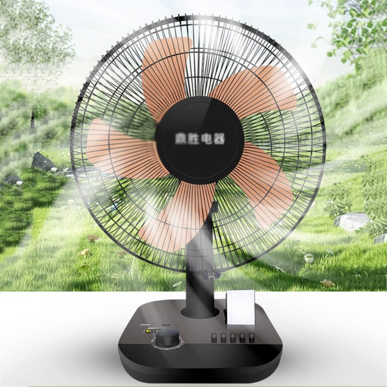 Gerrit 3-speed Adjustable Solar Fans Rechargeable Desktop Fan Outdoor Camping Photovoltaic Electric Fan Aluminium Alloy Fan Blades Multi Wide-angle Air Supply Reinforced Base (Size : 12V4600mAH) - Image 5