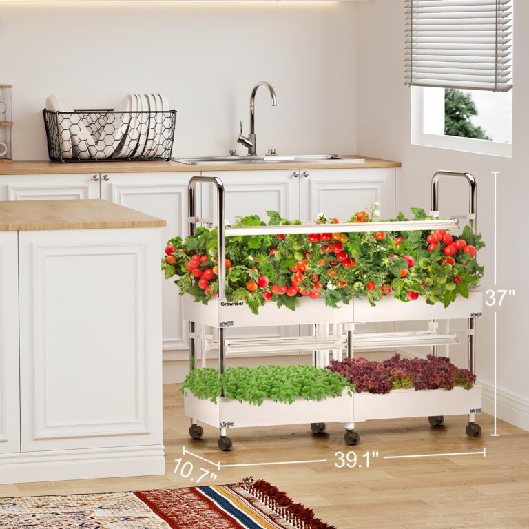 GROWNEER Hydroponics Growing System Kit, Indoor Garden 80-Pod & 2 Pumps, Indoor Vertical Herb Garden Kit with LED Grow Light, Smart Socket, and Plant Germination Kit for Vegetable Fruit Herb - Image 9