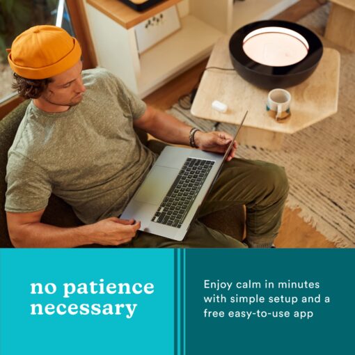 Homedics Drift Sandscape, Perpetual Motion Machine, Zen Garden, Meditation Accessories, Decorative Sandscape, Bluetooth, iOS, Android, by Homedics (16 Inch (Small), Cream) - Image 3