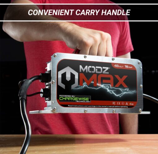 MODZ Max48 15 AMP Club Car Battery Charger for 48 Volt Golf Carts - Image 6