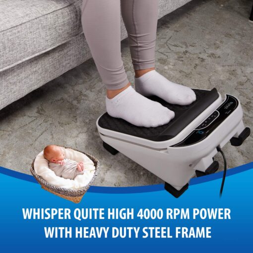 Foot Massager for Neuropathy Pain & Circulation by Quake Plate High RPM Oscillating Deep Tissue Foot & Calf Massager for Plantar Fasciitis Pain Relief, 30 Speed Vibrate with Gen 2 RF Remote - Image 6