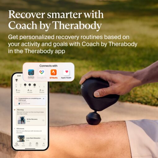 TheraGun Mini by Therabody (3rd Generation) – Ultra-Portable Massage Gun and Travel Essential for Fast, Effective Pain and Tension Relief Anywhere, Black - Image 4