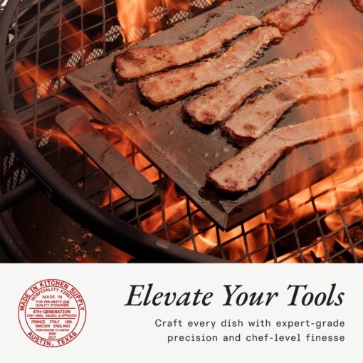 Made In Cookware - Carbon Steel Griddle - (Like Cast Iron, but Better) - Professional Cookware - Crafted in Sweden - Induction Compatible - Image 3