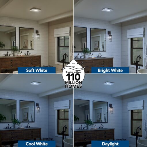 Broan-NuTone, 110 CFM AER110CCTK CleanCover Bath, 1.0 Sone, with Selectable CCT LED Light, ENERGY STARBath Fan, White - Image 4