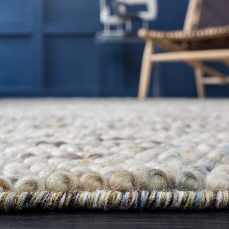 SAFAVIEH Natura Collection Runner Rug - 2'3" x 8', Ivory & Multi, Handmade Farmhouse Wool, Ideal for High Traffic Areas in Living Room, Bedroom (NAT620D) - Image 5