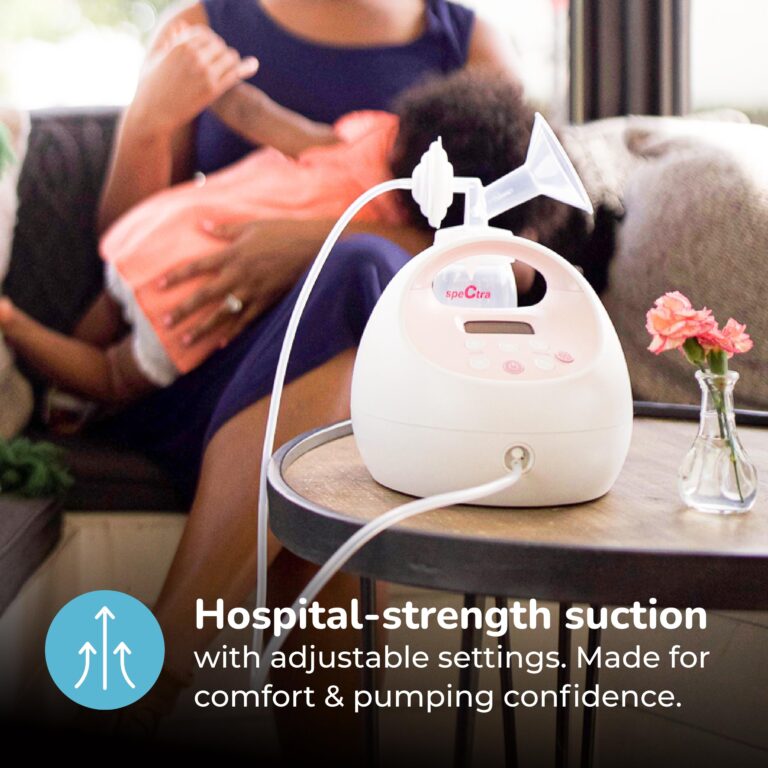 Spectra Baby S2 Plus Premier Electric Breast Pump with Grey Tote Premium Accessory Kit - 28 mm - Image 7