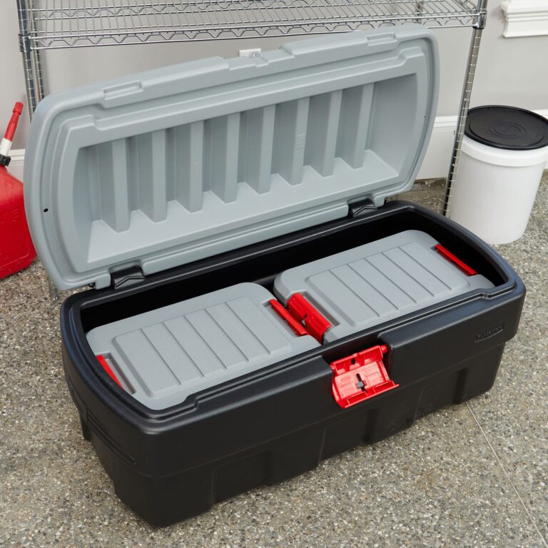 Rubbermaid ActionPacker️ 48 Gal with 8 Gal Containers Nested, Lockable Storage Bins, Industrial, Rugged Storage Container Bundle with Lids - Image 4