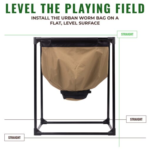 Urban Worm Bag Worm Composting Bin Version 2 - Easy Harvest with Fully Removable Zipper-Free Bottom - Image 3