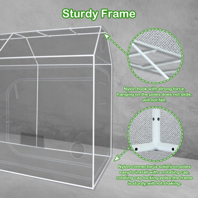 Grow Tent Plant Tent 98"x48"x72" Roof Cube Grow Tent for Hydroponics Indoor Plant Growing - Image 4