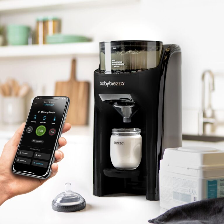 Baby Brezza Formula Pro Advanced WiFi Formula Dispenser - Automatically Mix a Warm Formula Bottle From Your Phone Instantly – Easily Make Bottle With Automatic Powder Blending Machine, Black - Image 2