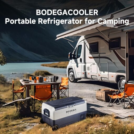 BODEGACOOLER 12 Volt Car Refrigerator,38 Quart Portable Freezer,Car Fridge Dual Zone APP Control,36L -4℉-68℉ Electric Compressor Cooler 12/24V DC and 100-240V AC for RV,Travel,Camping,Road Trip - Image 5