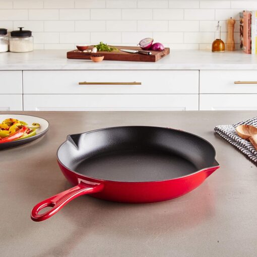 STAUB - 1223006 STAUB Cast Iron Fry Pan, 12-inch, Cherry - Image 2
