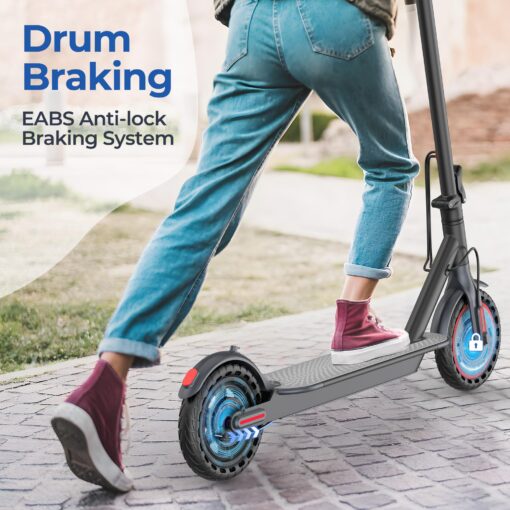 Electric Scooter, 8.5" /10“Tire, 16/19/22Mph Top Speed, 12/22/28 Miles Long Range, Folding Escooter for Adults and Teens with Dual Braking,Dual Suspension, App - Image 4