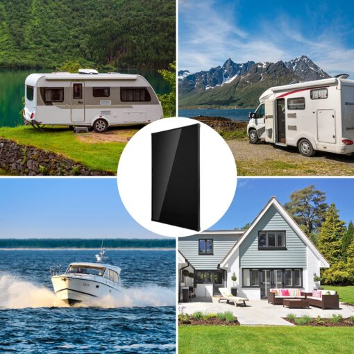 Topsolar Solar Panel Kit 170 Watt 12 Volt Monocrystalline Off Grid System for Homes RV Boat + 30A 12V/24V Solar Charge Controller + Solar Cables + Z-Brackets for Mounting - Image 2