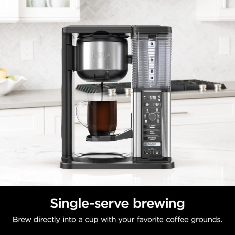 Ninja Specialty Coffee Maker, Hot & Iced Coffee, 6 Brew Styles, 8 Sizes, Small Cup to Travel Mug, 10-Cup Carafe, Fold-Away Frother, Permanent Filter, Removable Reservoir, Black, CM401 - Image 10
