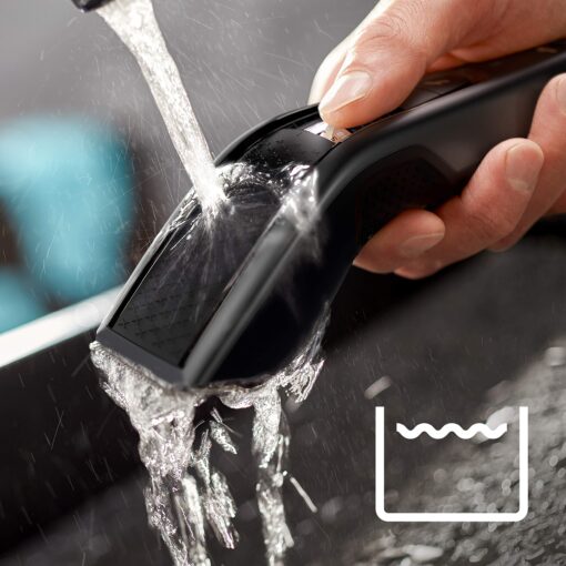 PHILIPS Hairclipper Series 7000-28 Length Settings - 100% Washable - Can be Used with or Without a Cord - 90 Minutes of Battery Life - 3 Combs - Travel case - HC7650/15 - Image 8
