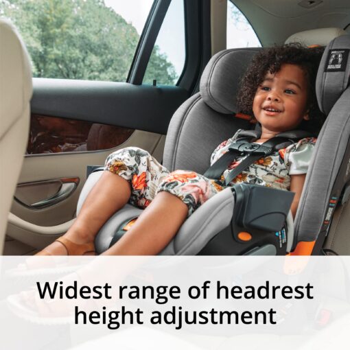 Chicco OneFit ClearTex All-in-One Car Seat, Slim Design, Rear-Facing Seat for Infants 5-40 lbs., Forward-Facing 25-65 lbs., Booster 40-100 lbs., Convertible Car Seat | Slate/Grey - Image 13