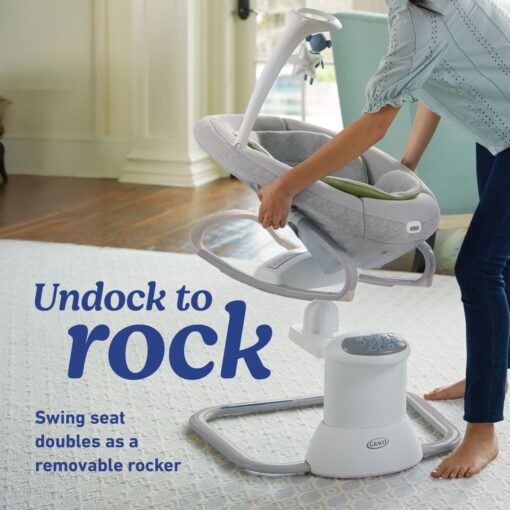 Graco Soothe My Way with Removable Rocker, Madden - Versatile Baby Swing & Portable Rocker - Image 8