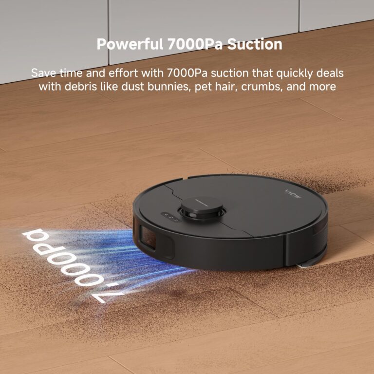Mova S10 Plus Robot Vacuum with Self-Empty Dock, 7000Pa Suction, Liftable Brush, Hands-Free Cleaning for up to 90 Days with 4L Dust Bag, PreciSense LiDAR Navigation, App & Voice Control - Image 6