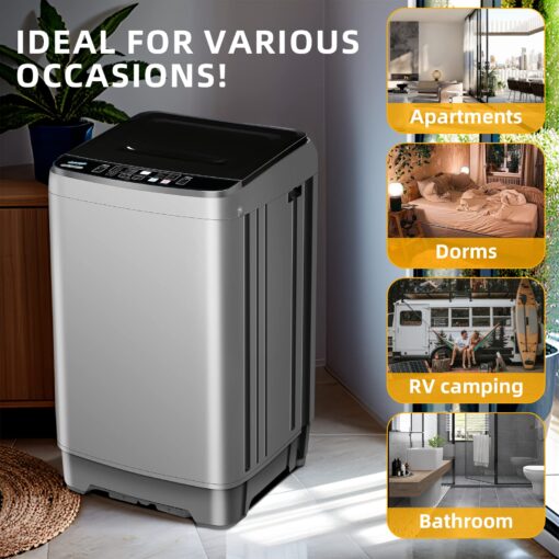 Qhou KRIB-XQB201A-GREY6 Full Automatic Washing Machine, XQB201A-GREY - Image 2