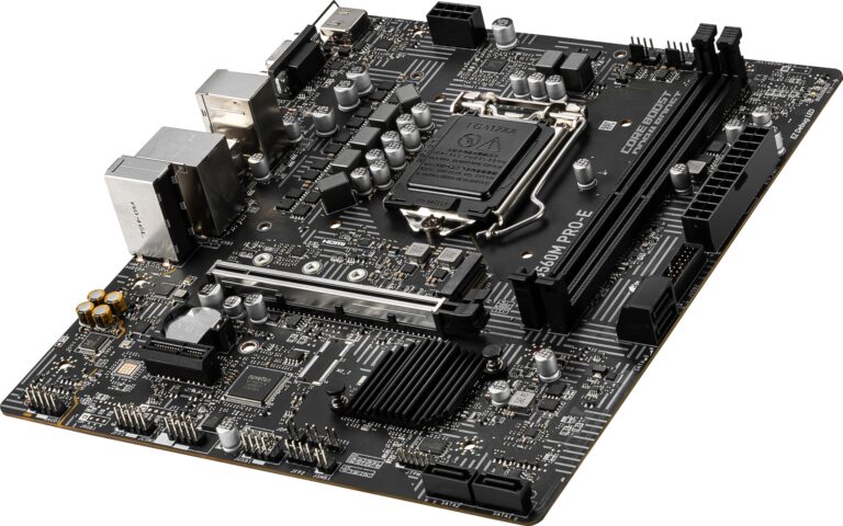 MSI B560M PRO-E ProSeries Motherboard (mATX, 11th/10th Gen Intel Core, LGA 1200 Socket, DDR4, PCIe 4, M.2 Slot, USB 3.2, Gbps LAN) - Image 4