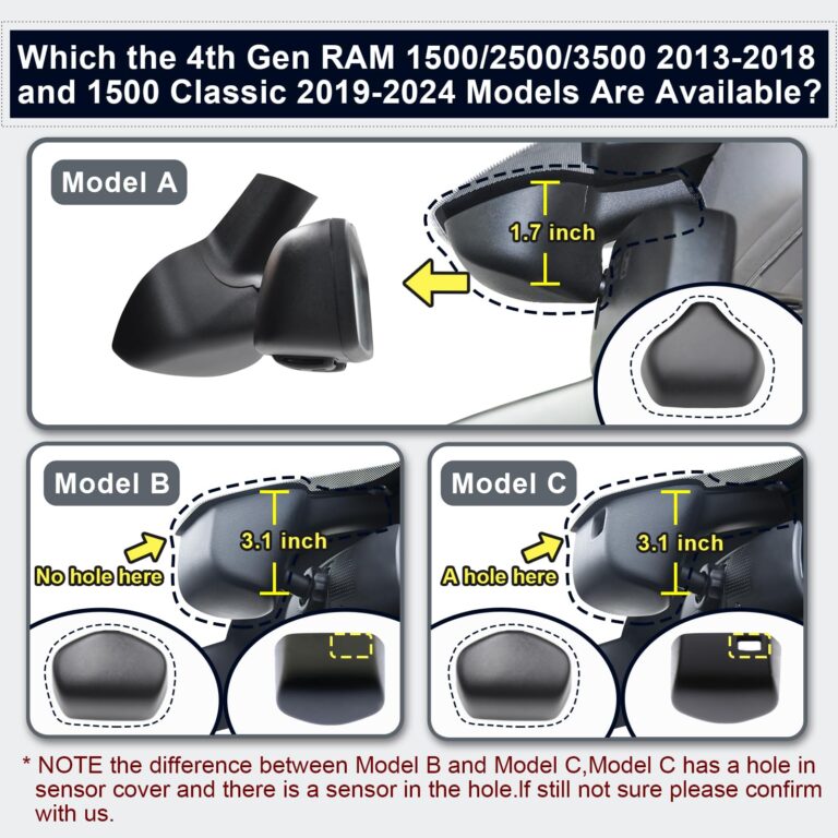 Mangoal 4K & Rear 1080P Dash Cam Custom Fit for Dodge RAM 1500/2500/3500 2019 2020 2021 2022 2023 2024 (Model D), Rebel Big Horn Laramie, UHD 2160P Video, OEM Look App & WiFi,128GB Card - Image 5