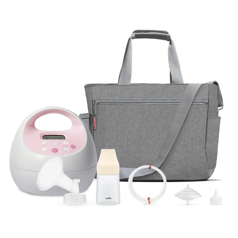 Spectra Baby S2 Plus Premier Electric Breast Pump with Grey Tote Premium Accessory Kit - 24 mm