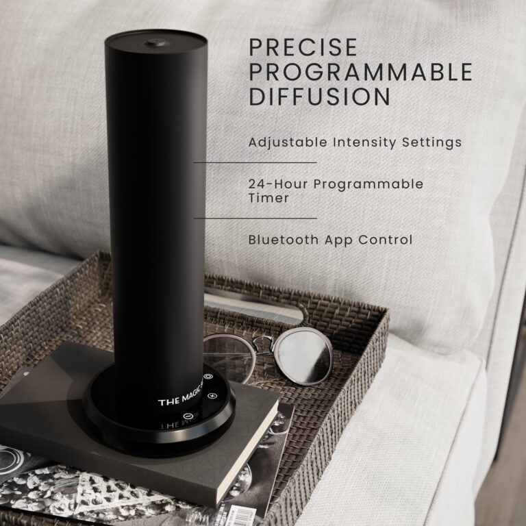 The Magic Scent Bluetooth Diffuser Home & Office - Smart Ultra-Quiet Home & Hotel Diffuser Machine - Waterless Cold-Air Programmable Professional Diffusers for Essential Oils - Aroma Oil Included - Image 2