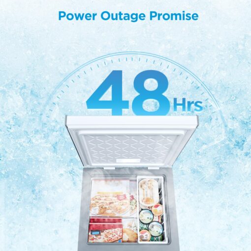 Midea MERC04C4BAWW 3.5 Cubic Feet Chest Freezer, Cu.ft-Convertible, White - Image 8