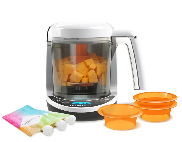 Baby Brezza Small Baby Food Maker Set – Cooker and Blender in One to Steam and Puree Baby Food for Pouches - Make Organic Food for Infants and Toddlers - Includes 3 Pouches and 3 Funnels - Image 4