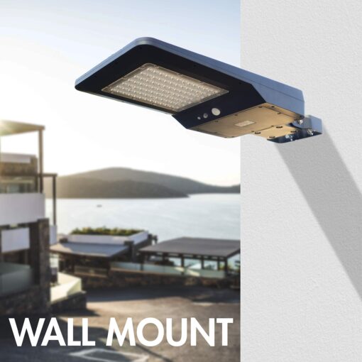 Wagan EL8592 4800 Lumens LED Integrated Solar Powered Street Lamp Flood Light With Remote Motion Sensor Waterproof Weatherproof Dusk to Dawn LED Light for Outdoor Garden Yard Path Parking Lot - Image 3