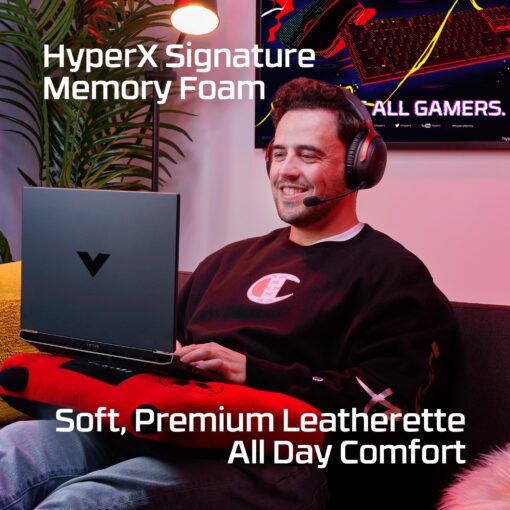 HyperX Cloud III Wireless – Gaming Headset for PC, PS5, PS4, up to 120-hour Battery, 2.4GHz Wireless & QuadCast S RGB USB Condenser Microphone with Shock Mount for Gaming, Streaming, Podcasts - Image 5