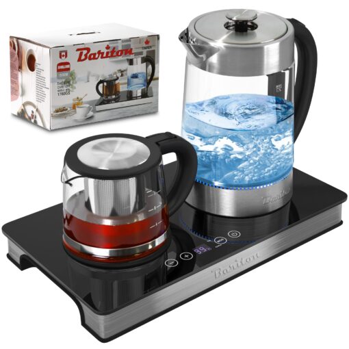 BARITON 3 in 1 water kettle/TEA MAKER/coffee maker MODEL BTM-1780GS Electronic sensor touch control panel with display, powered by strix technology safer by design - Image 2