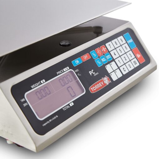 TORREY PC80L Electronic Price Computing Scale, Rechargeable Battery, Stainless Steel Construction, 100 Memories, 8 Direct Access Keys, 80 lb - Image 8