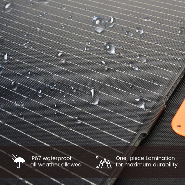 NURZVIY 200 Watt Portable Solar Panel for Power Station, Waterproof Foldable Solar Cell Solar Charger for RV, Camping, Off Grid Living - Image 7