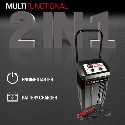 Schumacher Electric Manual Battery Charger & Engine Starter - 12V, 150A with 25A Boost - Heavy Duty Jump Starter & Charger for Standard, AGM, Gel & Deep-Cycle Batteries - 6-Foot Output Cables SC1437 - Image 7