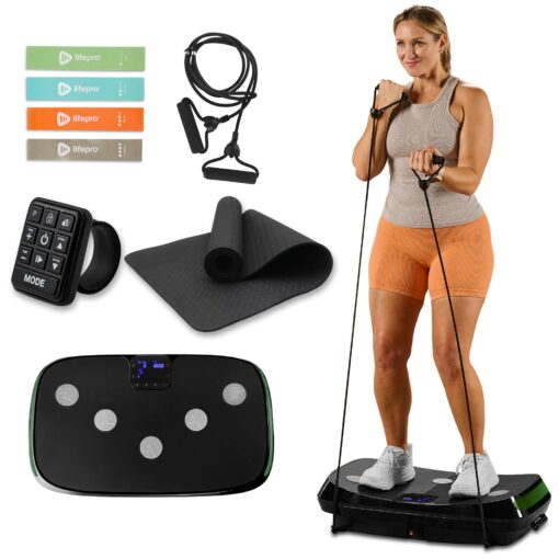 Lifepro Rumblex 4D Vibration Plate Exercise Machine with Triple Motor Oscillation, Linear, and Pulsation – Advanced 4D Vibration Technology for Whole Body Fitness, Weight Loss and Recovery at Home