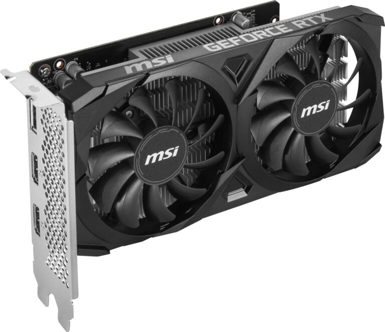 MSI Gaming RTX 3050 Ventus 2X 6G OC Graphics Card (NVIDIA RTX 3050, 96-Bit, Boost Clock: 1492 MHz, 6GB GDDR6 14 Gbps, HDMI/DP, Ampere Architecture) - Image 3