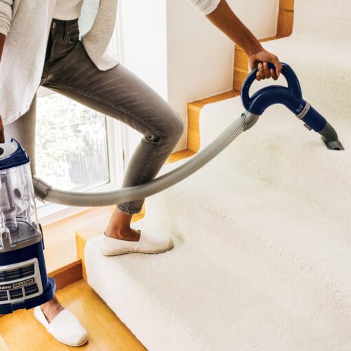 Shark NV360 Navigator Lift-Away Deluxe Upright Powerful Suction Vacuum for Hardwood Floor, Carpet, Muti-Surface Spotless Cleaning with Large Dust Cup Capacity, Swivel Steering, Blue (Renewed) - Image 5