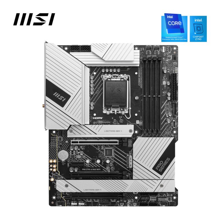 MSI PRO Z790-A MAX WiFi ProSeries Motherboard (Supports 12th/13th/14th Gen Intel Processors, LGA 1700, DDR5, PCIe 5.0, M.2, SATA 6G, 2.5Gbps LAN, USB 3.2 Gen2, Wi-Fi 7, Bluetooth 5.4, ATX) - Image 7