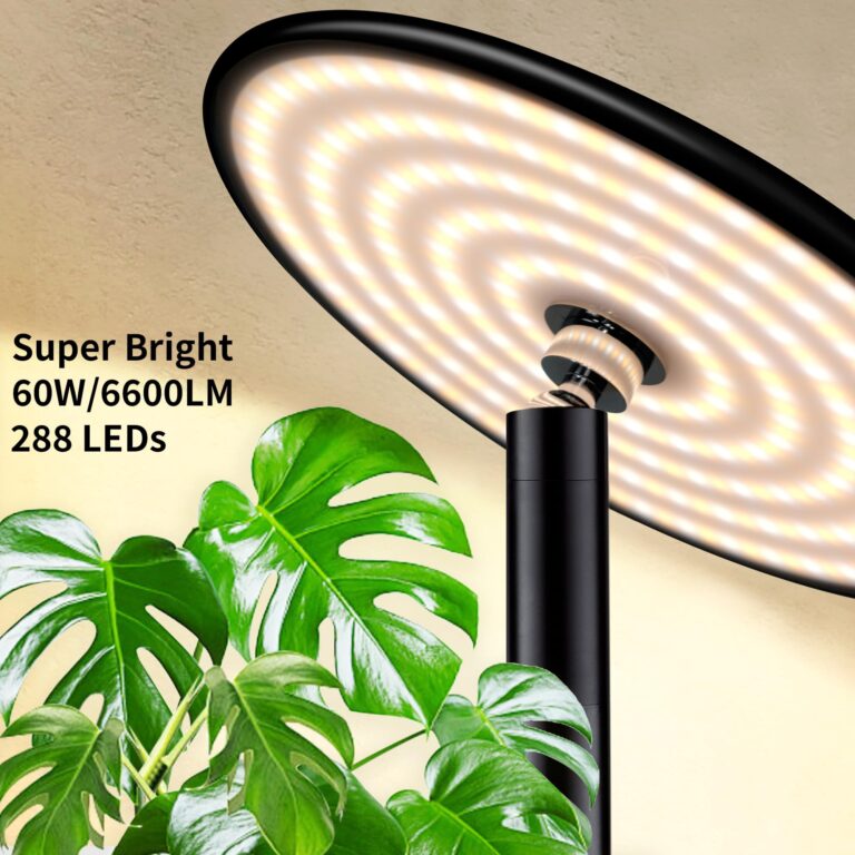 chiphy Grow Lights, 85" Full Spectrum Plant Light for Indoor Plants, 4/8/12H Timer, 60W Grow Lamp, 10 Dimmable Brightness, Height Adjustable, Remote Control, Ideal for Tall Small Plants - Image 9