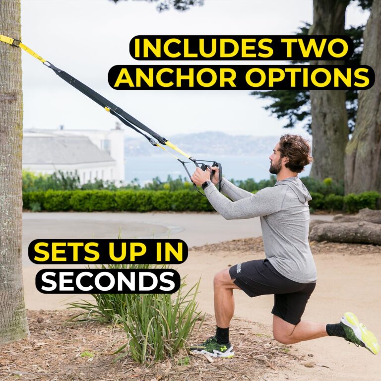 TRX All-in-ONE Suspension Training System: Full Body Workouts for Your Home Gym, Travel, and Outdoors | Includes Indoor & Outdoor Anchors, Workout Guide and Video Downloads - Image 7