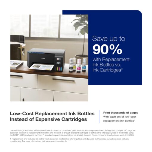 Epson EcoTank ET-2400 Wireless Color All-in-One Cartridge-Free Supertank Printer with Scan and Copy – Easy, Everyday Home Printing, Black - Image 6